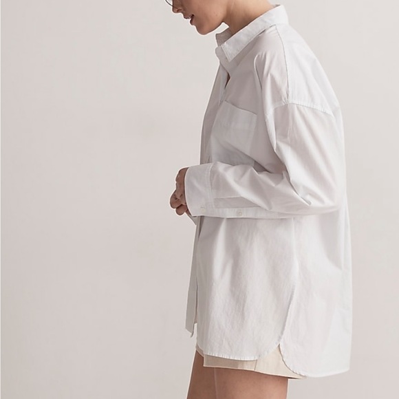 Madewell Tops - NWT Madewell signature poplin oversize shirt S